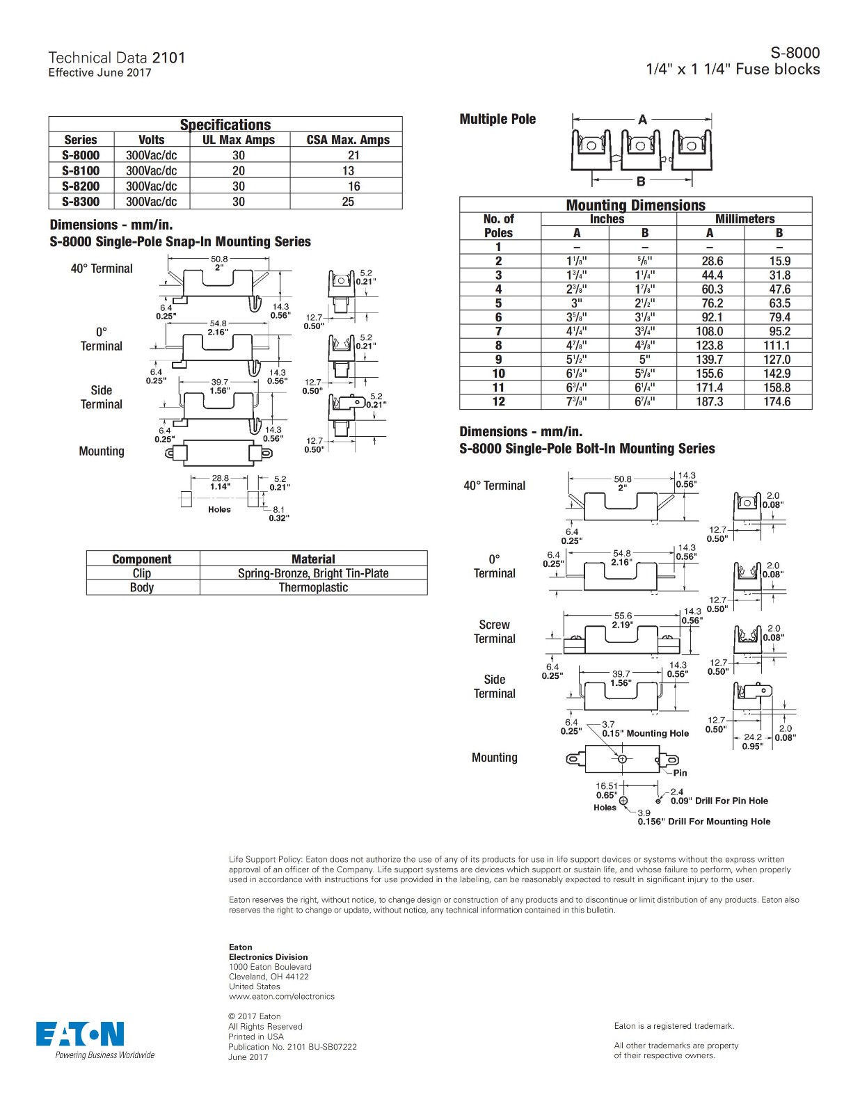 BK-S-8202系列6*30熔斷器座型號(hào)